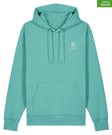 Organic Cotton Hoodie | Pool Blue | Relaxed Medium Fit.