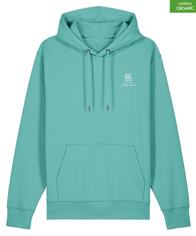 Organic Cotton Hoodie | Pool Blue | Relaxed Medium Fit.