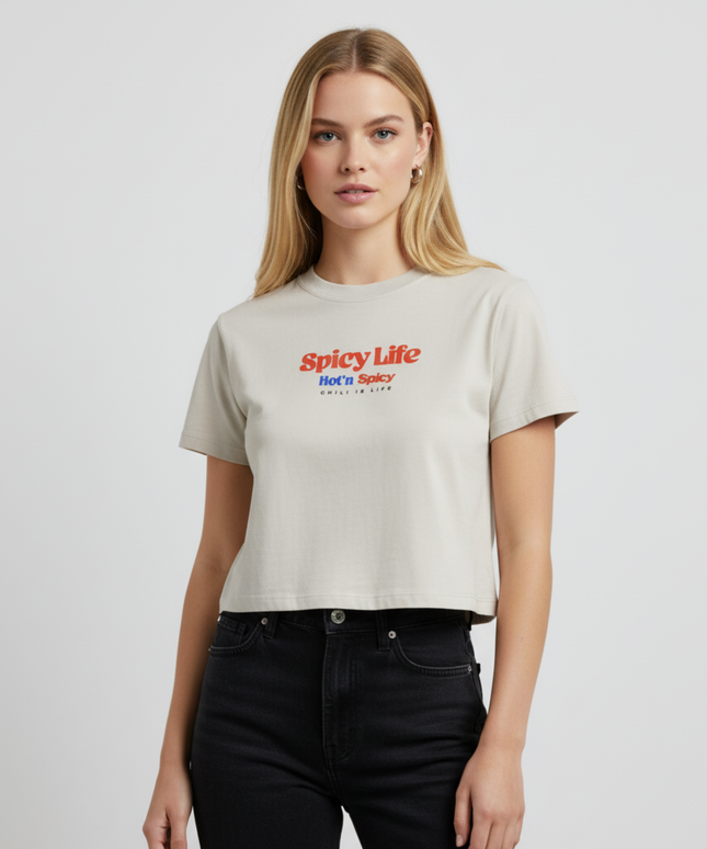 "Spicy Life"   Boxy Oversized Fit, Heavy Weight, 240 GSM