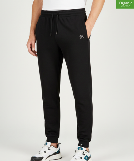 The iconic  jogger pants | Organic cotton |  Black  l  350gsm