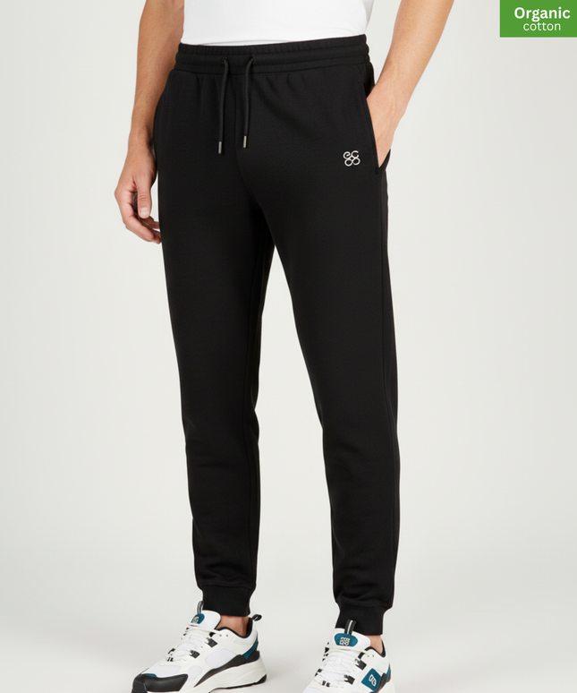 The iconic  jogger pants | Organic cotton |  Black  l  350gsm
