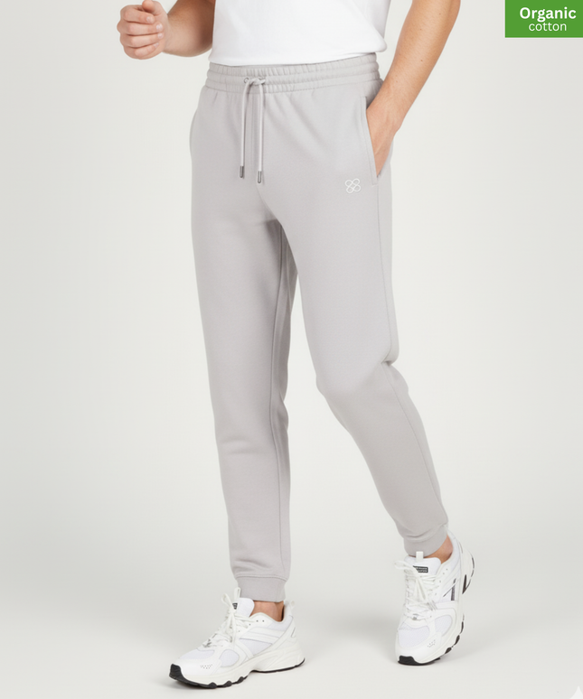The iconic  jogger pants | Organic cotton |  Cool Heather Grey  l  350gsm