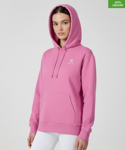 Organic Cotton Hoodie | Bubble Pink | Relaxed Medium Fit.