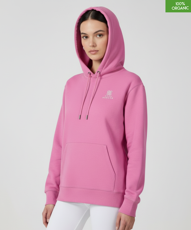 Organic Cotton Hoodie | Bubble Pink | Relaxed Medium Fit.