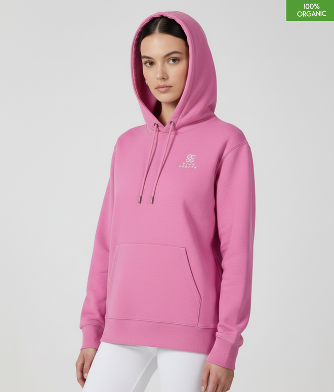 Organic Cotton Hoodie | Bubble Pink | Relaxed Medium Fit.