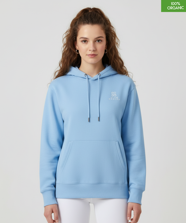 Organic Cotton Hoodie | Blue Soul | Relaxed Medium Fit.