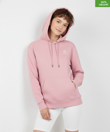 Organic Cotton Hoodie | Cotton Pink | Relaxed Medium Fit.